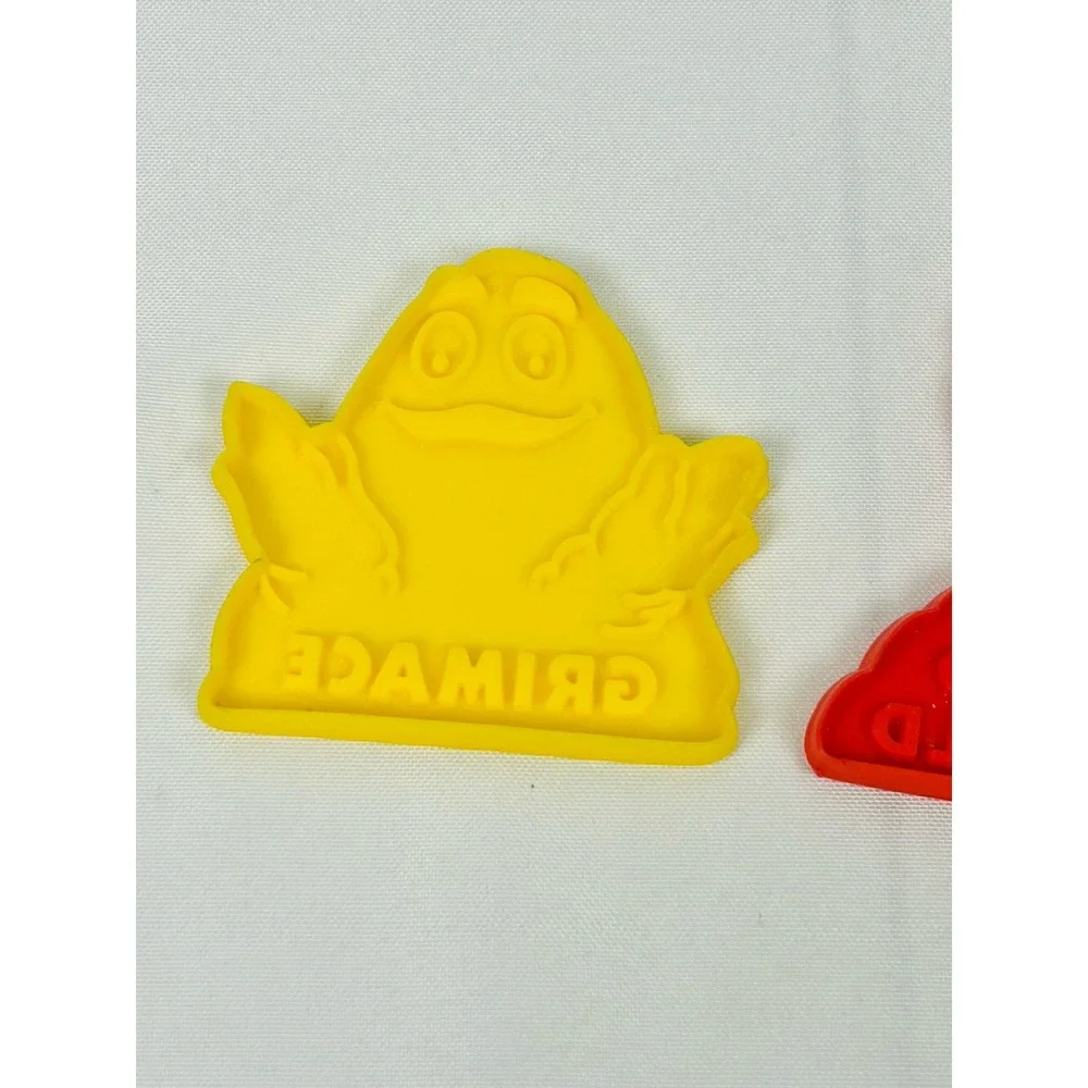 Vintage 1980 McDonald’s Plastic Cookie Cutters – Ronald McDonald & Grimace
